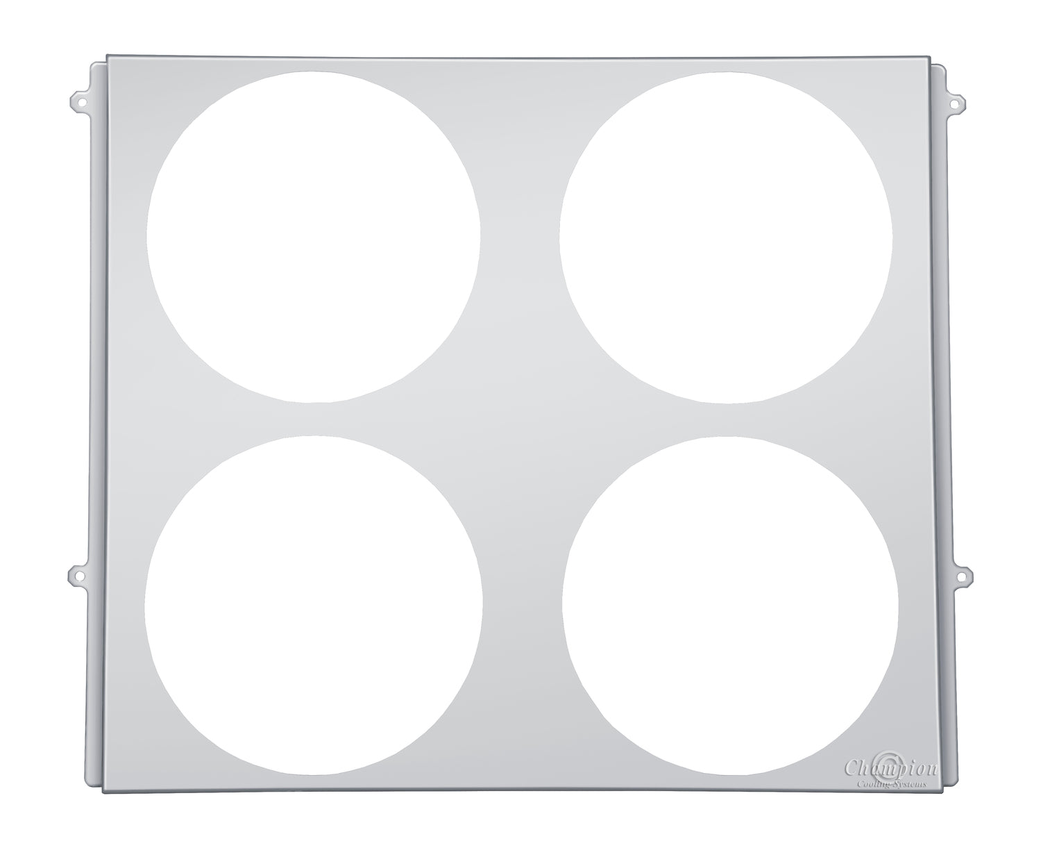 Aluminum Fan Shroud for 10" Electric Fans - 28" Wide x 22.625" Tall
