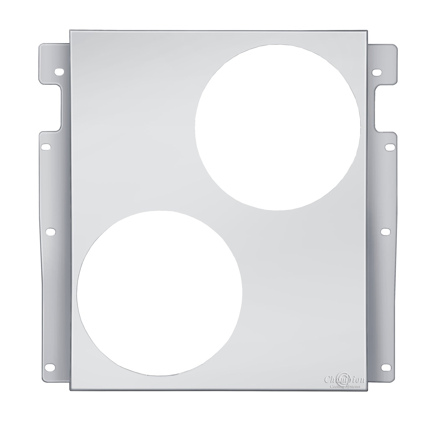 Aluminum Fan Shroud for 10" Electric Fans - 22.5" Wide x 22.5" Tall