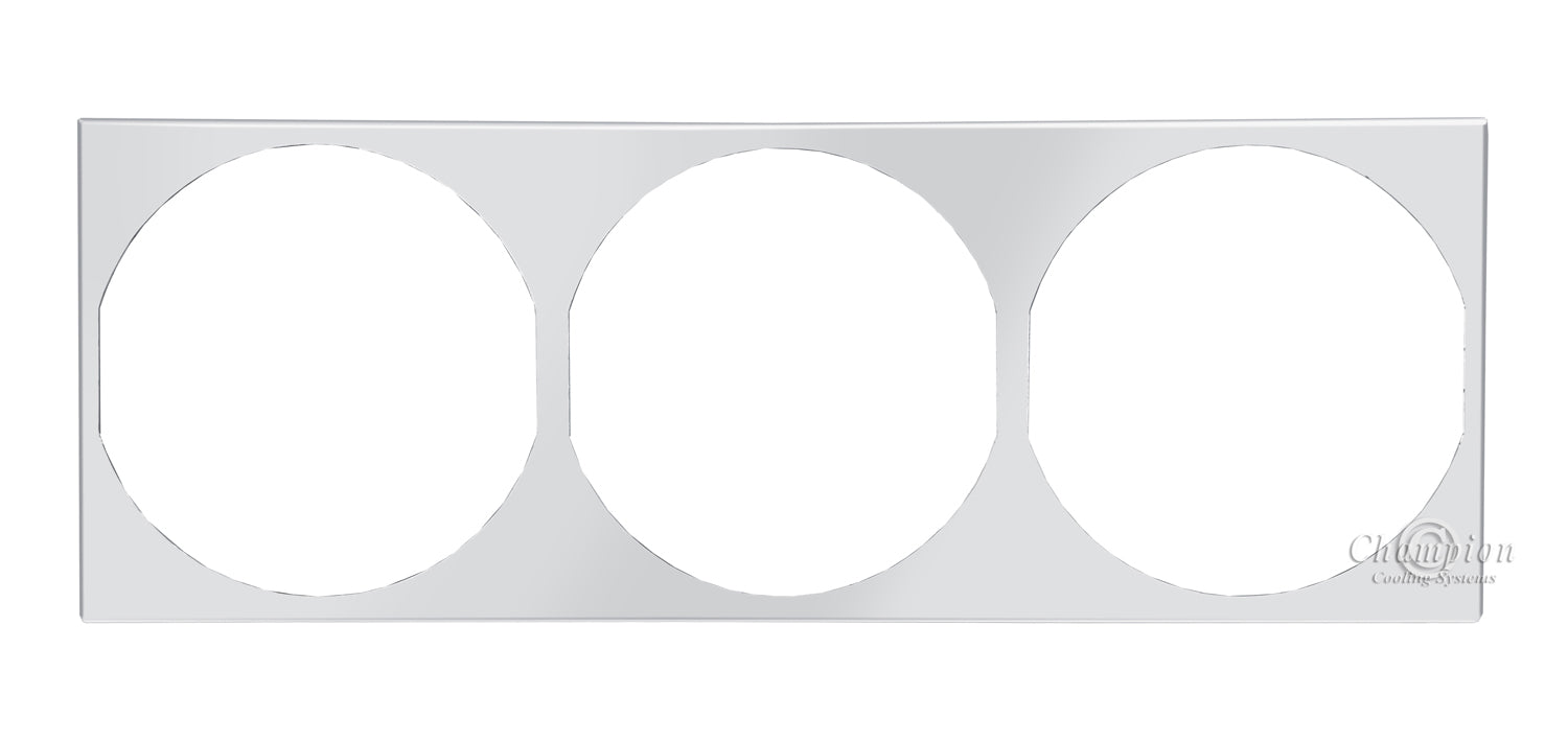 Aluminum Fan Shroud for 10" Electric Fans - 30.875" Wide x 11.25" Tall