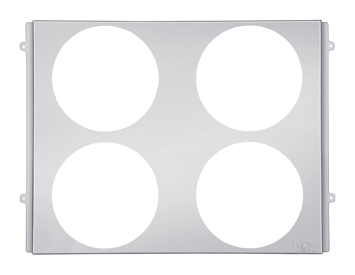 Aluminum Fan Shroud for 10" Electric Fans - 27.625" Wide x 22.625" Tall