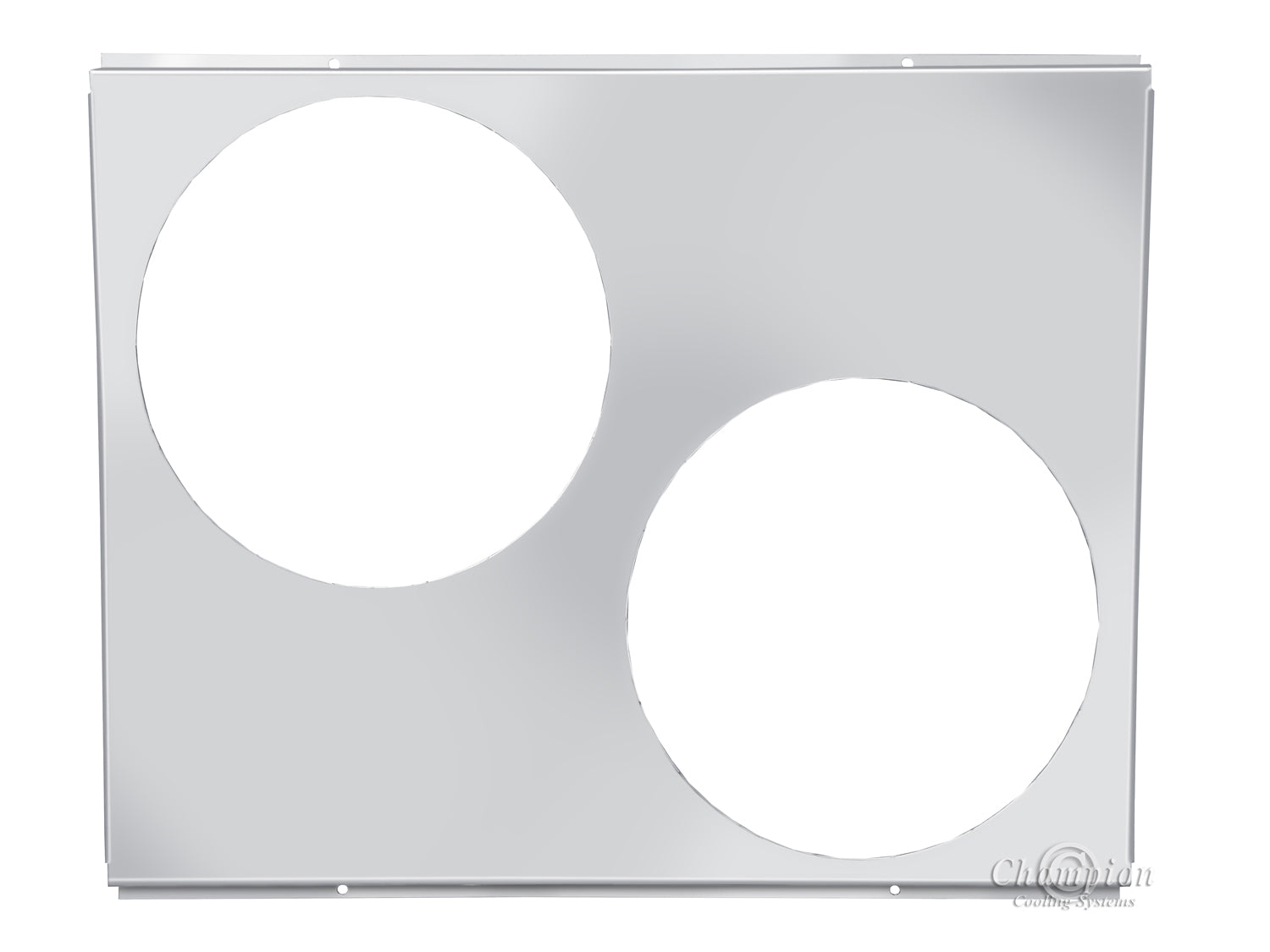 Aluminum Fan Shroud for 10" Electric Fans - 23" Wide x 17" Tall