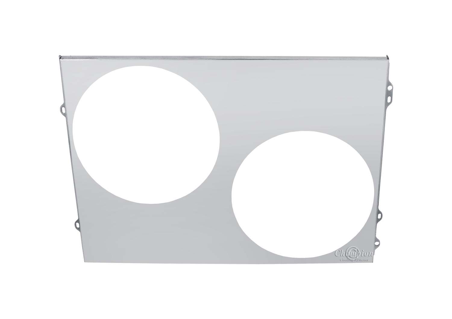 Aluminum Fan Shroud for 12" Electric Fans - 25.125" Wide x 17.38" Tall