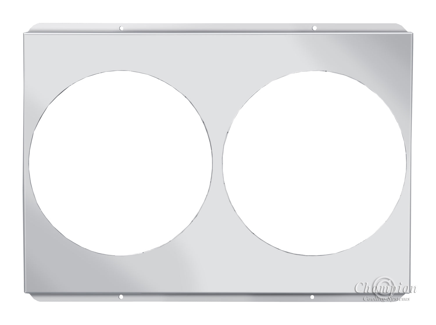 Aluminum Fan Shroud for 12" Electric Fans - 23.875" Wide x 16" Tall