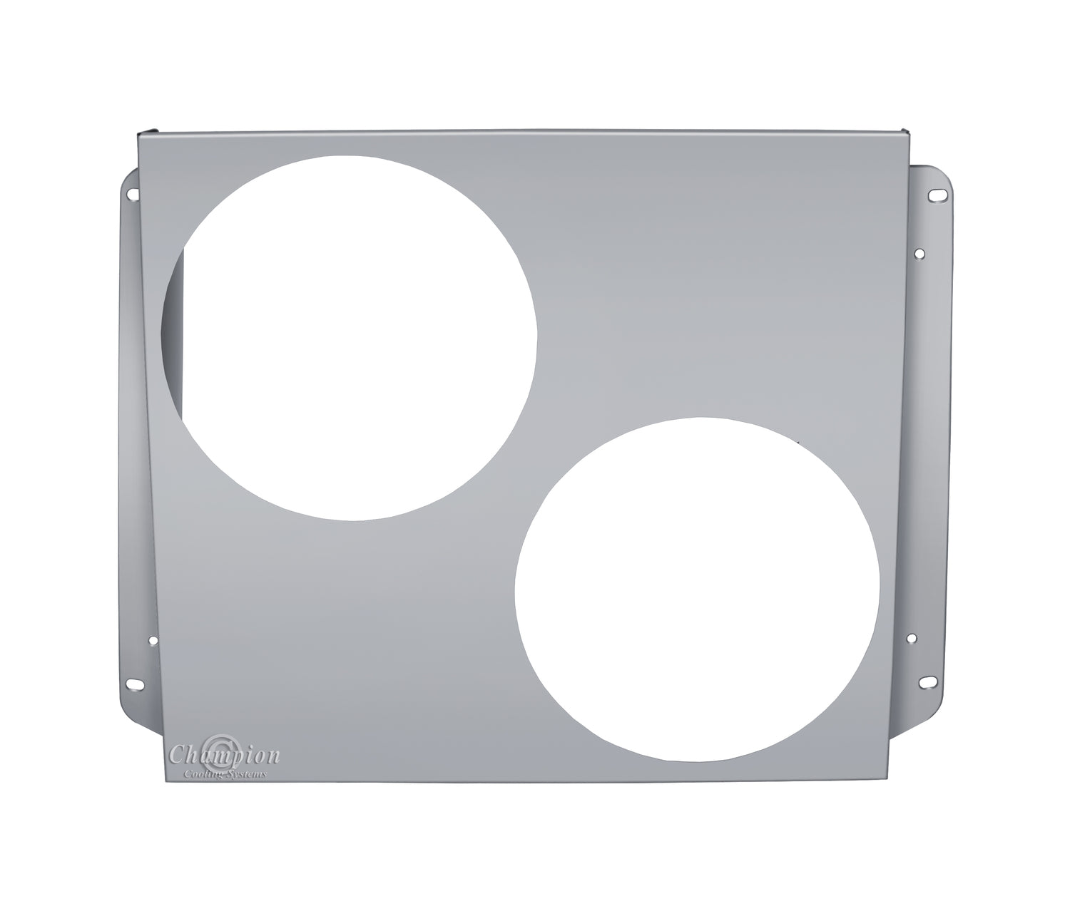 Aluminum Fan Shroud for 12" Electric Fans - 26.75" Wide x 20.625" Tall