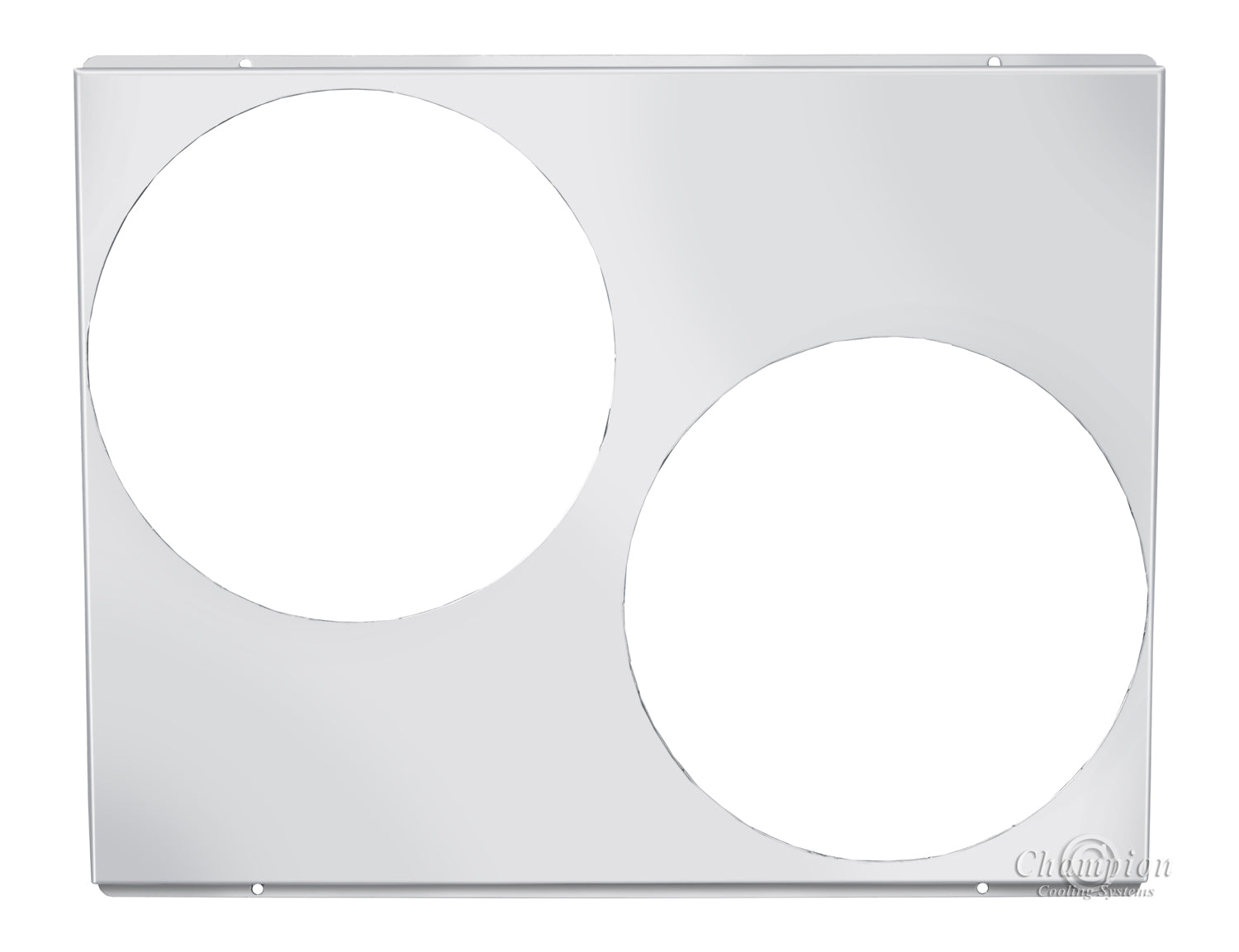 Aluminum Fan Shroud for 12" Electric Fans - 23" Wide x 19" Tall