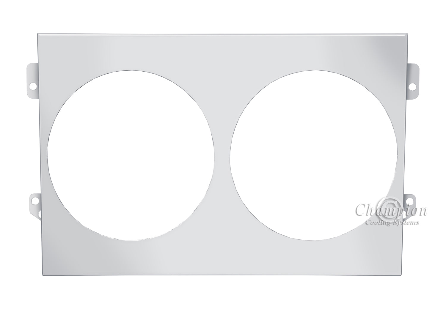 Aluminum Fan Shroud for 12" Electric Fans - 24" Wide x 16" Tall