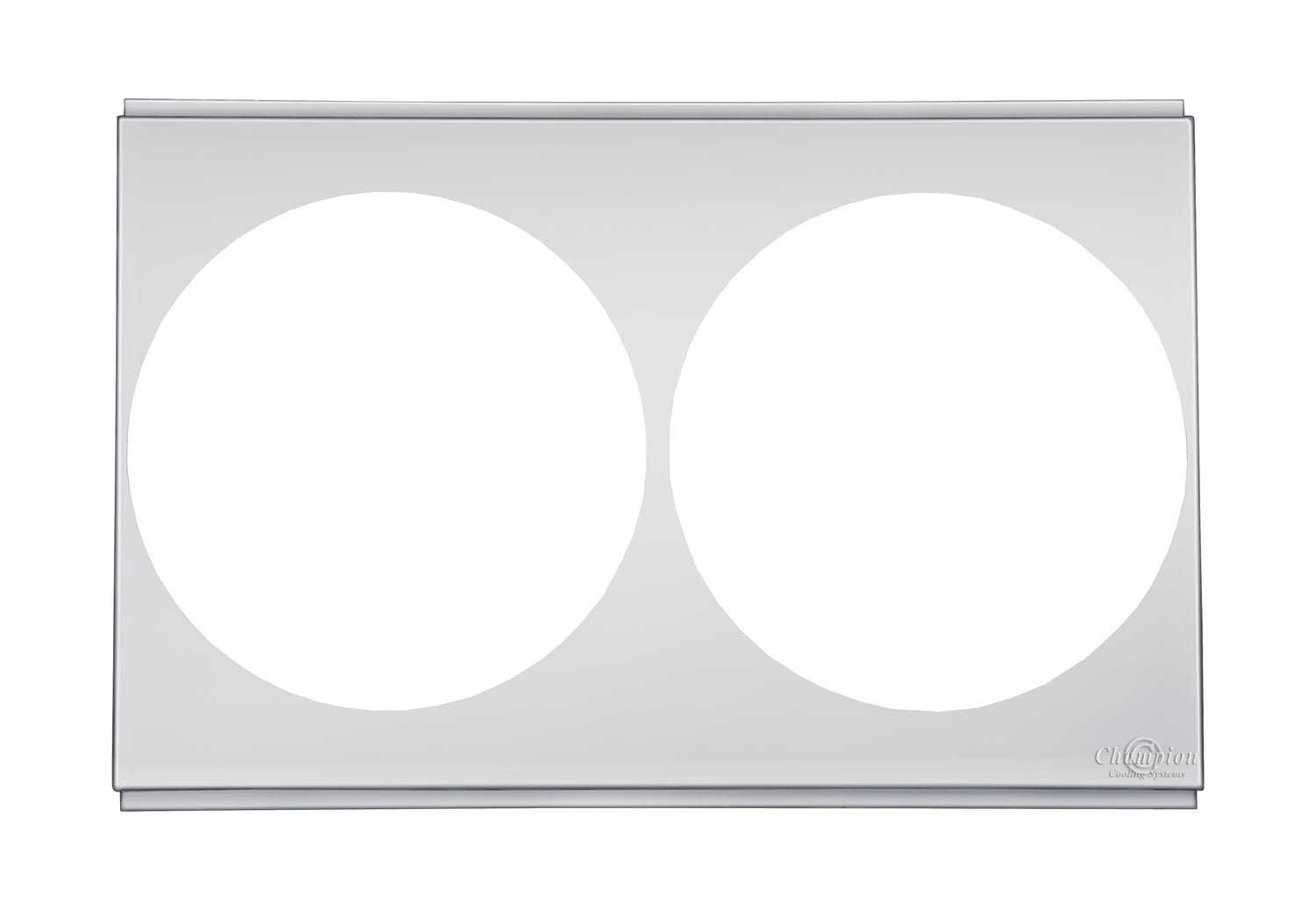 Aluminum Fan Shroud for 12" Electric Fans - 23.625" Wide x 15.38" Tall