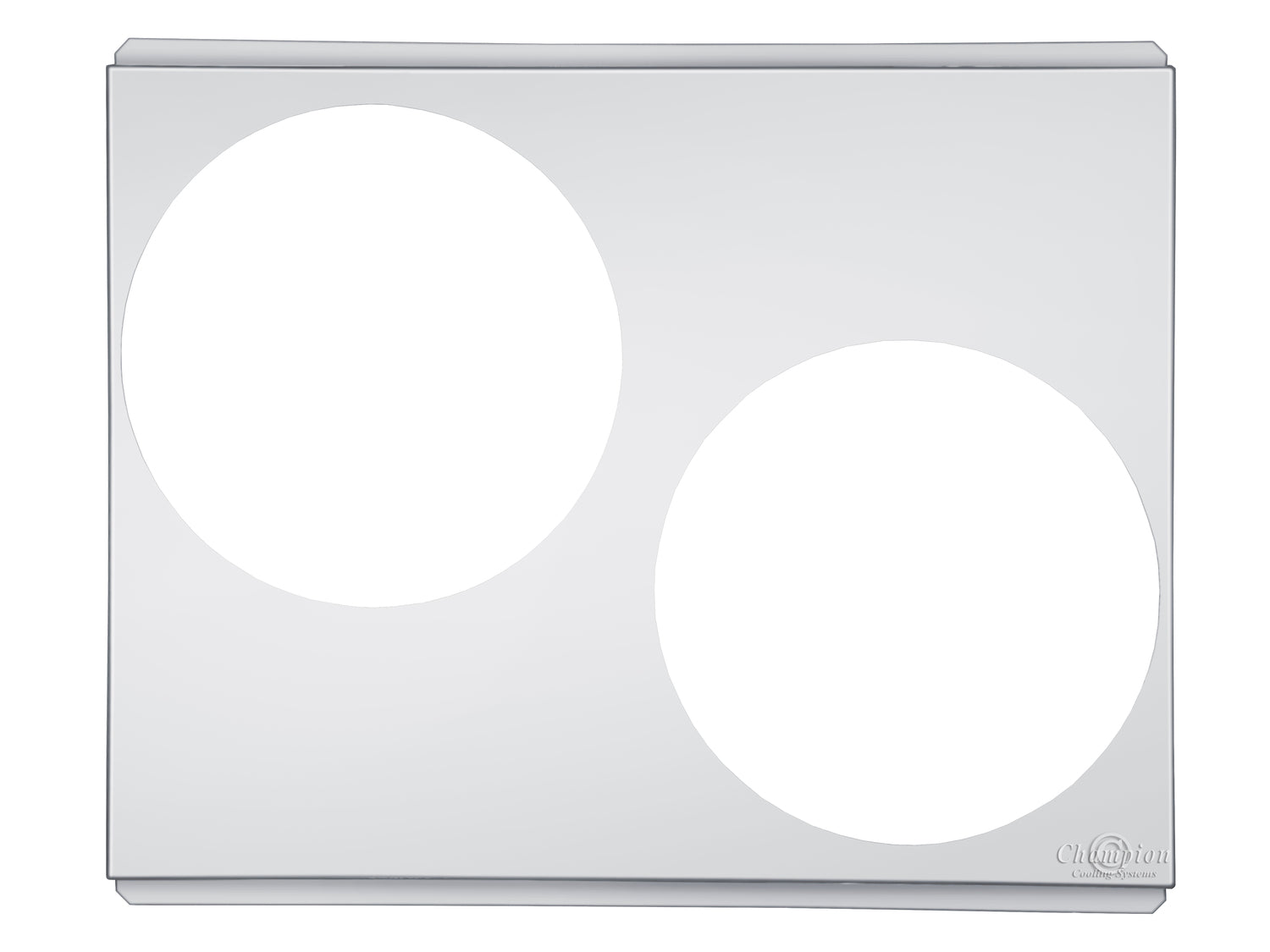 Aluminum Fan Shroud for 12" Electric Fans - 24" Wide x 19.5" Tall
