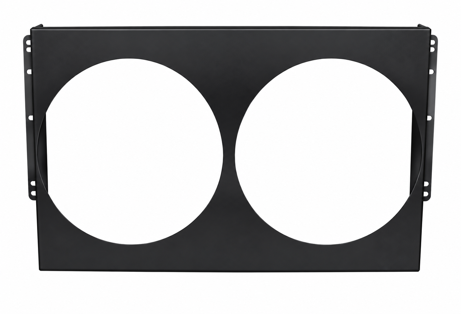 Aluminum Black Fan Shroud for 13" Electric Fans - 28" Wide x 16.125" Tall