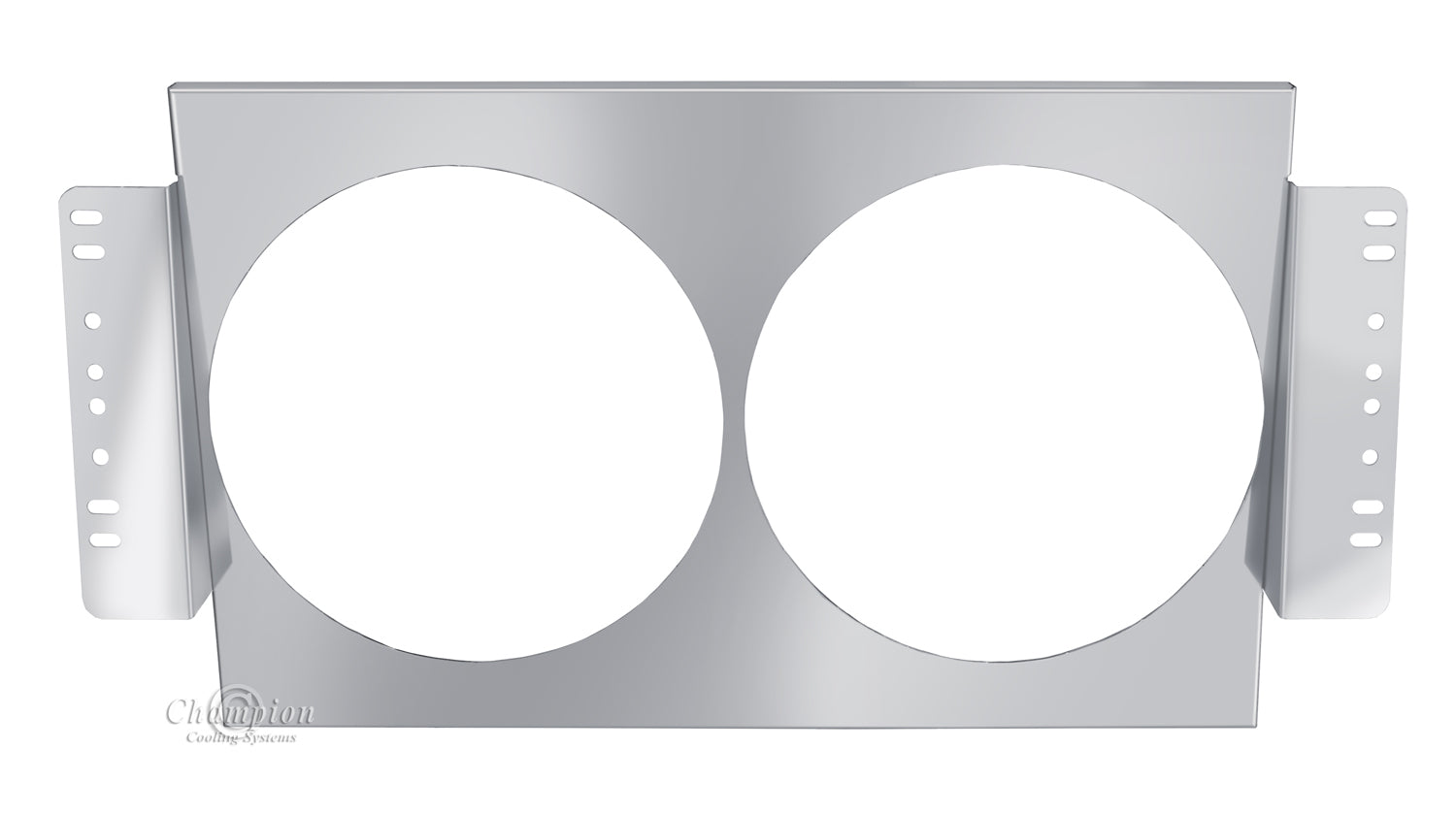 Aluminum Fan Shroud for 13" Electric Fans - 22.625" Wide x 23.875" Tall