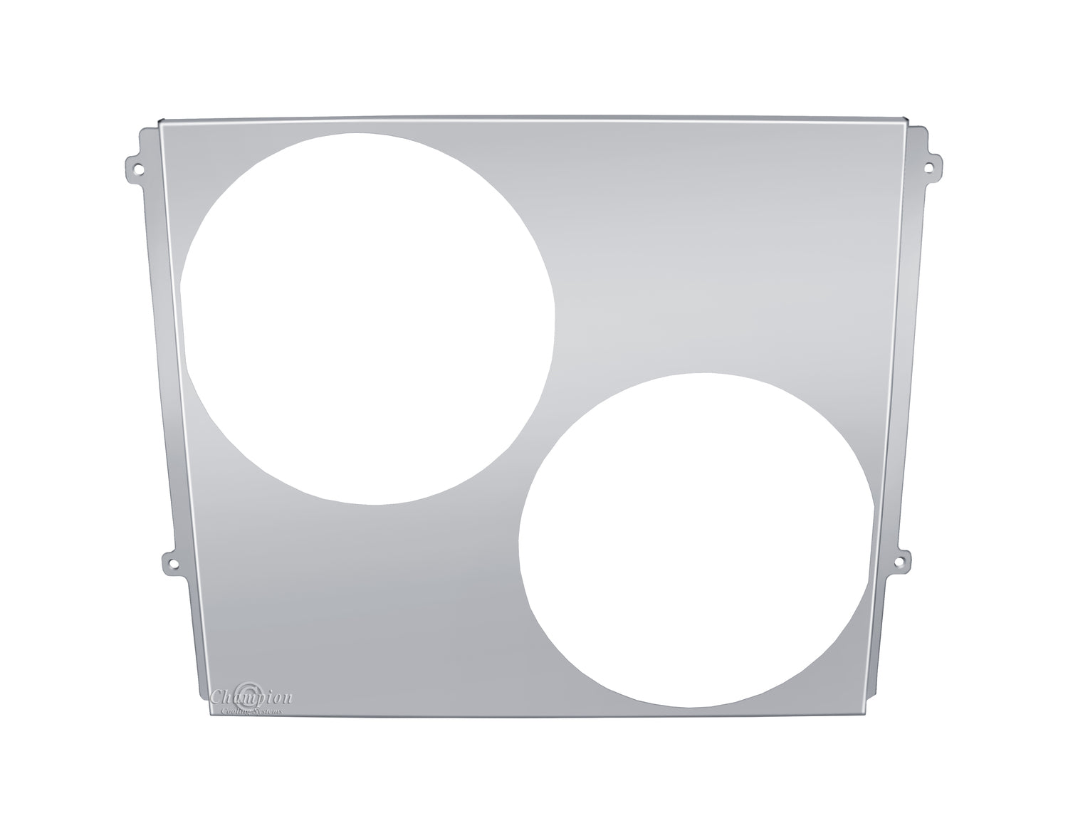 Aluminum Fan Shroud for 13" Spal Electric Fans - 28.125" Wide x 22.5" Tall
