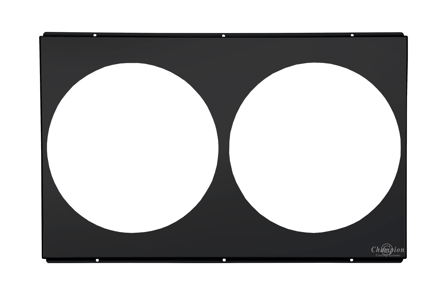 Aluminum Black Fan Shroud for 14" Electric Fans - 28" Wide x 18.125" Tall