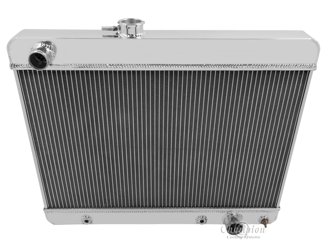 1964-1967 Pontiac GTO 4-Row Radiator, Shroud, Dual Fan Combo