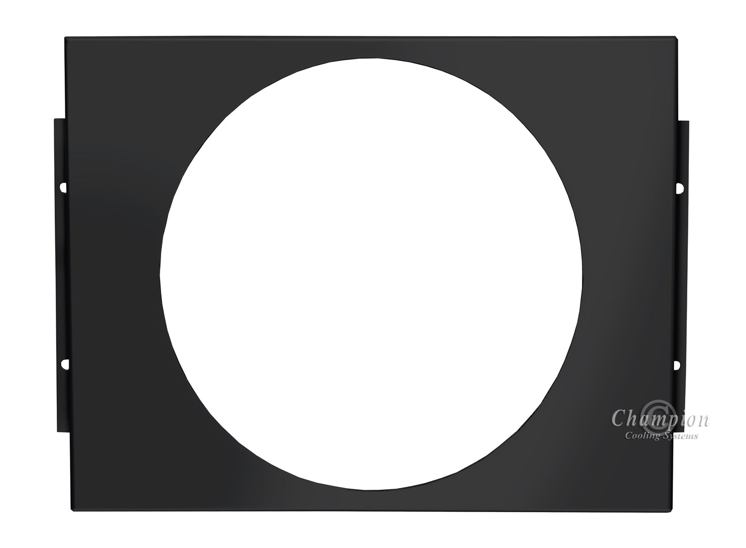 Aluminum Black Fan Shroud for 16" Electric Fan - 23.625" Wide x 17.125" Tall