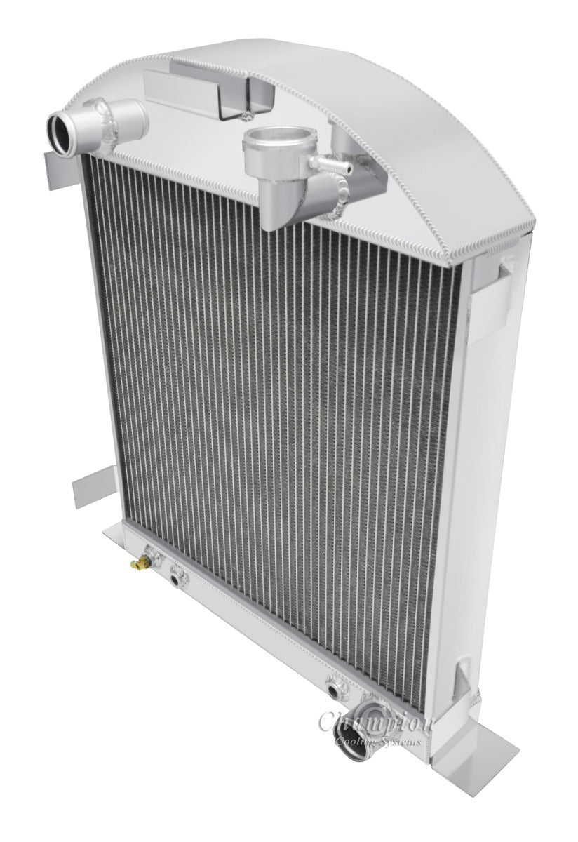 1928-1929 Ford Model-A 3-Row Radiator - Chevy Configuration
