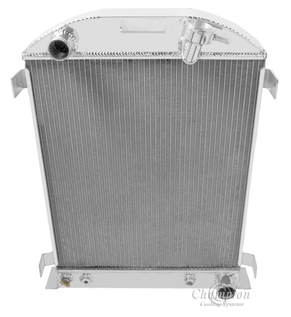 1932 Ford 2-Row Radiator - Passenger Outlet
