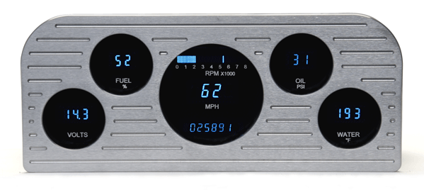 1937-1938 Ford Digital Instrument System - Dakota Digital VFD3-37F