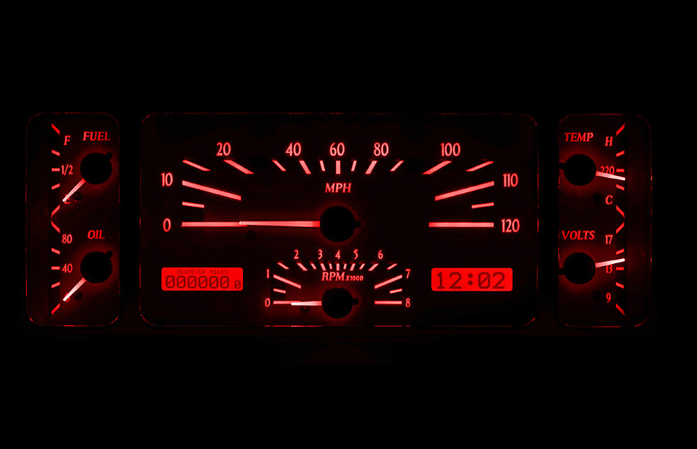 1940-1947 Ford Pickup VHX Gauge Instruments - Dakota Digital VHX-40F