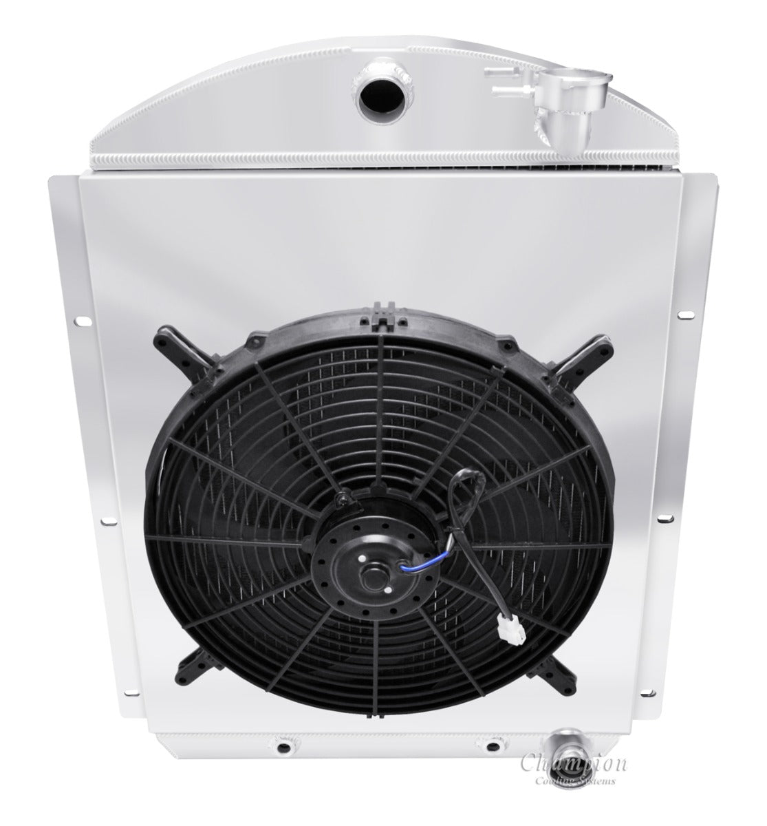 1941-1946 Chevy Truck 2-Row Radiator, Shroud, Fan Combo