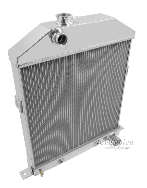 1942-1948 Ford Coupe 3-Row Radiator - Chevy Configuration