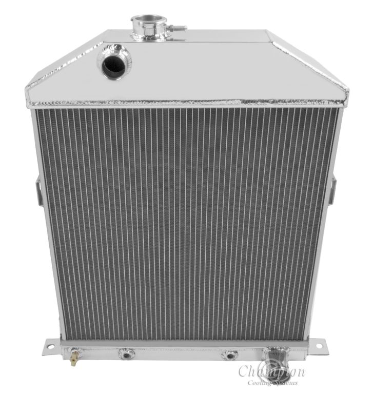 1942-1948 Ford Coupe 3-Row Radiator - Chevy Configuration