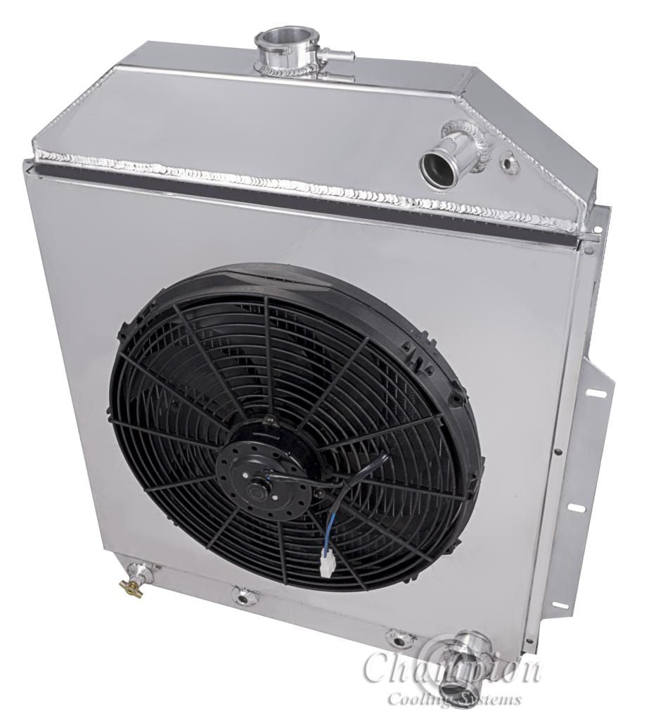 1942-1952 Ford Truck LS Swap 3-Row Radiator, Shroud, Fan Combo