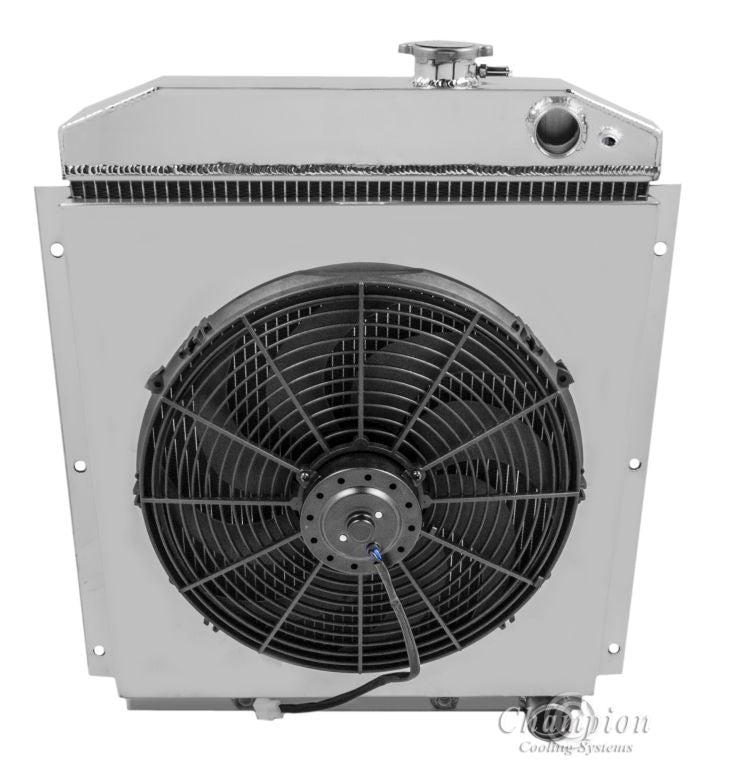 1947-1954 Chevy Truck LS Swap 3-Row Radiator, Shroud, Fan Combo