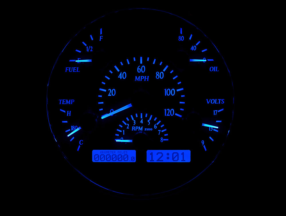1949-1950 Ford VHX Gauge Instruments - Dakota Digital VHX-49F