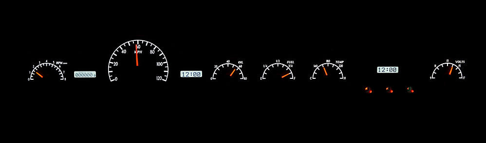 1950-51 Mercury VHX Gauge Instruments - Dakota Digital VHX-50M