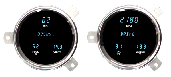 1951-1952 Chevy Digital Instrument System - Dakota Digital VFD3-51C