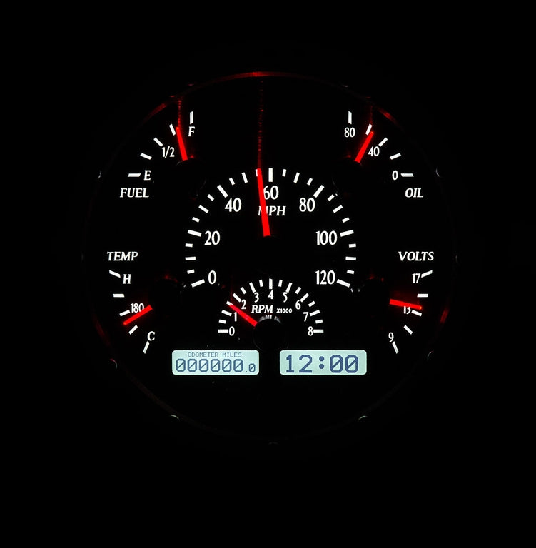 1951 Ford Car VHX Gauge Instruments - Dakota Digital VHX-51F