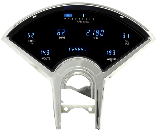 1955-1956 Chevy Digital Instrument System - Dakota Digital VFD3-55C