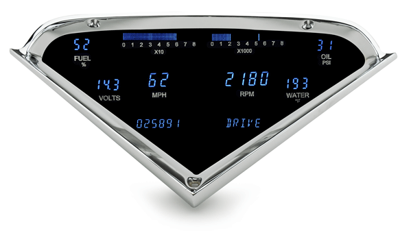 1955-1959 Chevy Pickup Truck Digital Instrument System - Dakota Digital VFD3-55C-PU