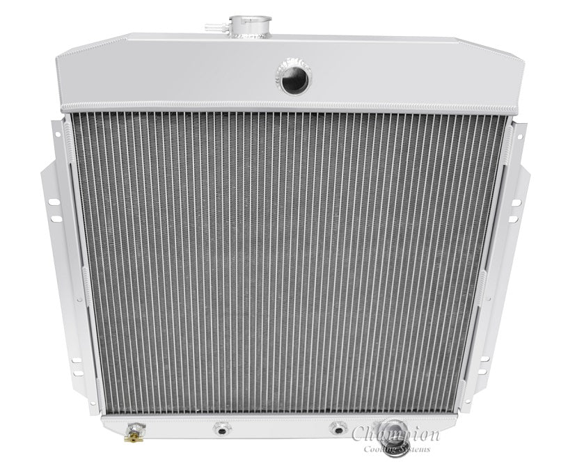 1957-1960 Ford Truck, F100 3-Row Radiator - Fits Chevy V8's / Ford 6 cyl