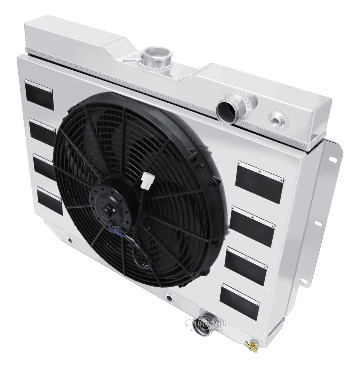 1959-1963 Impala LS Swap 3-Row Radiator, Shroud, Fan Combo