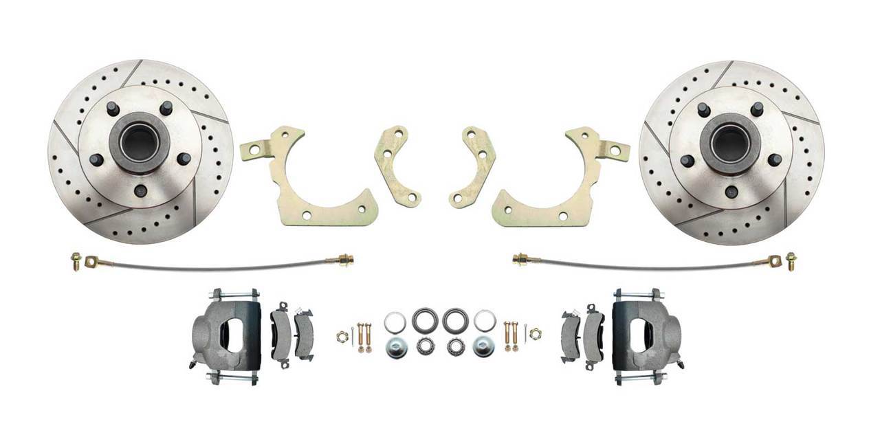 1959-64 Chevy Drilled-Slotted Disc Brake Kit