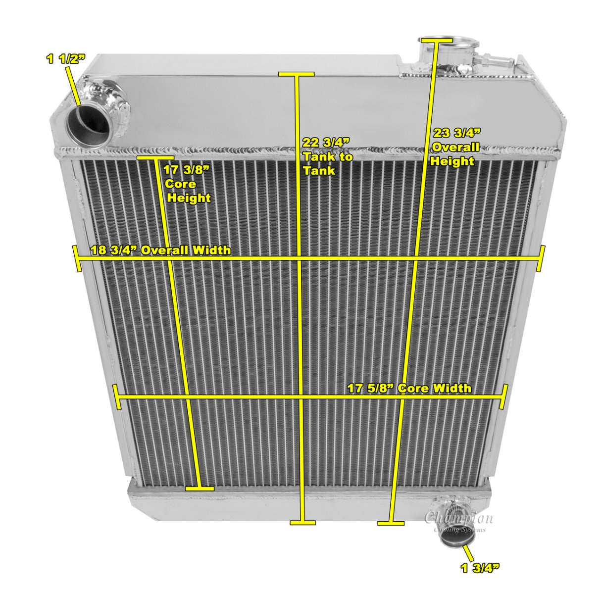 1960-1966 GMC Truck 2-Row Radiator