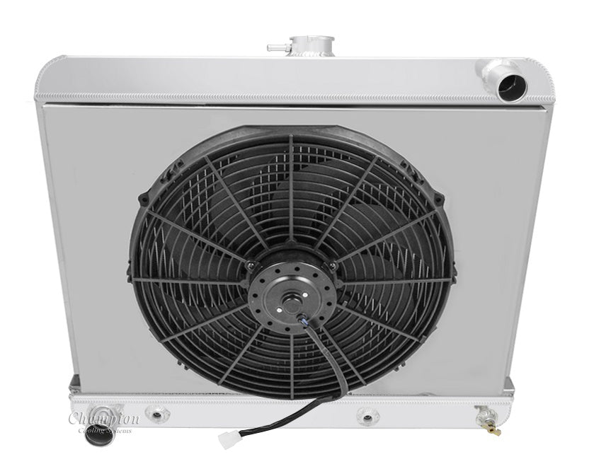 1963-1965 Buick Riviera 3-Row Radiator, Shroud, Fan Combo