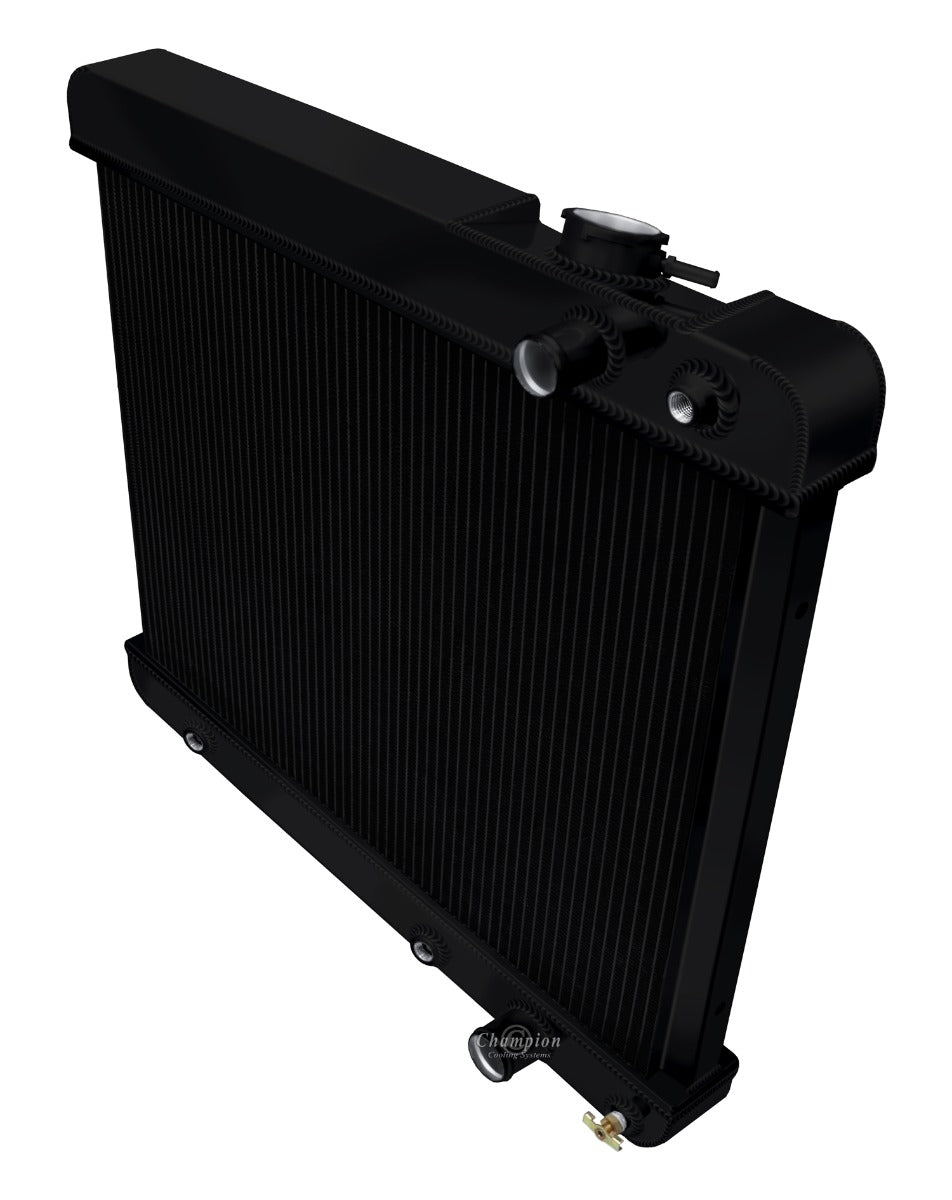 1963-1966 Chevy C10 Truck LS Swap 3-Row Radiator Black