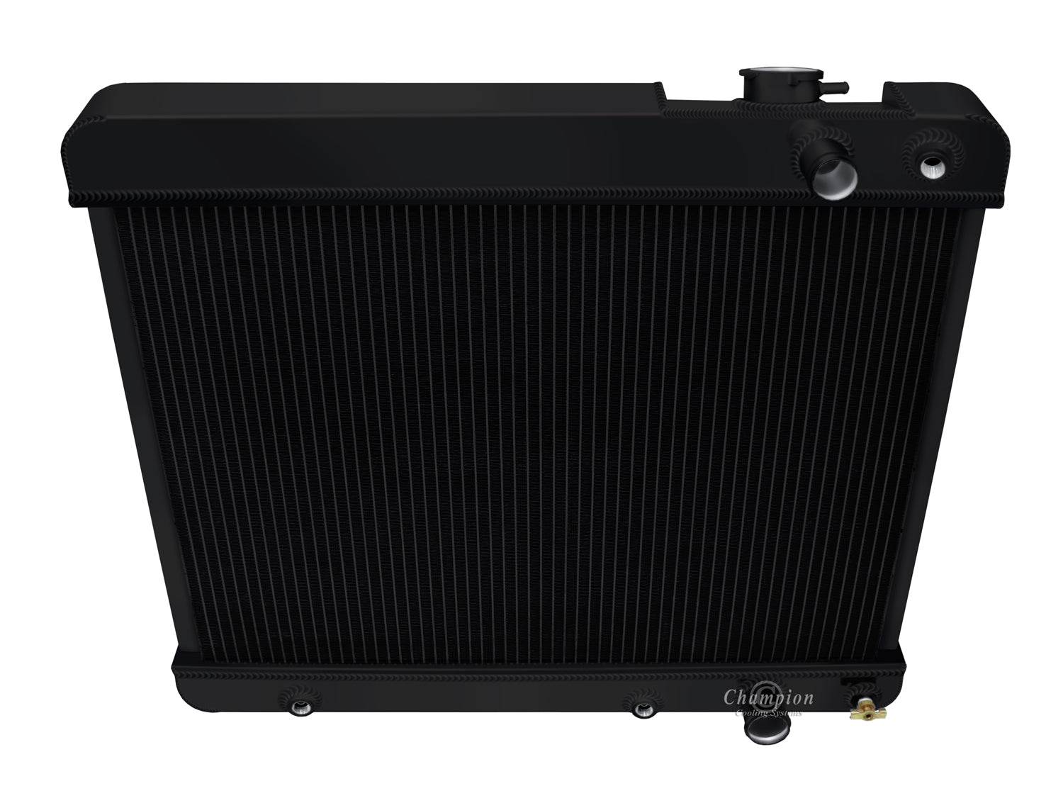 1963-1966 Chevy C10 Truck LS Swap 3-Row Black Radiator