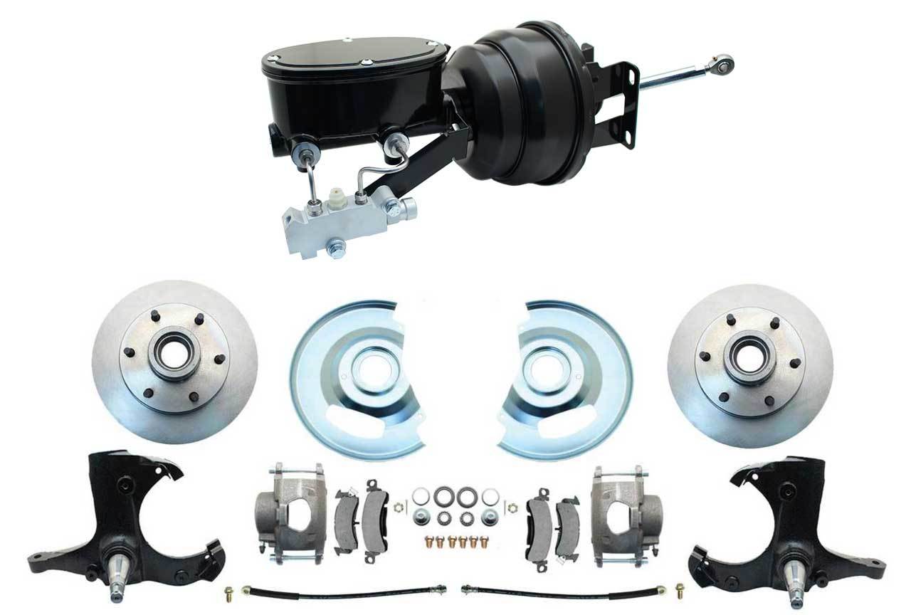 1963-1966-chevy-c10-truck-power-disc-brake-kit-black-8-booster-6-lug