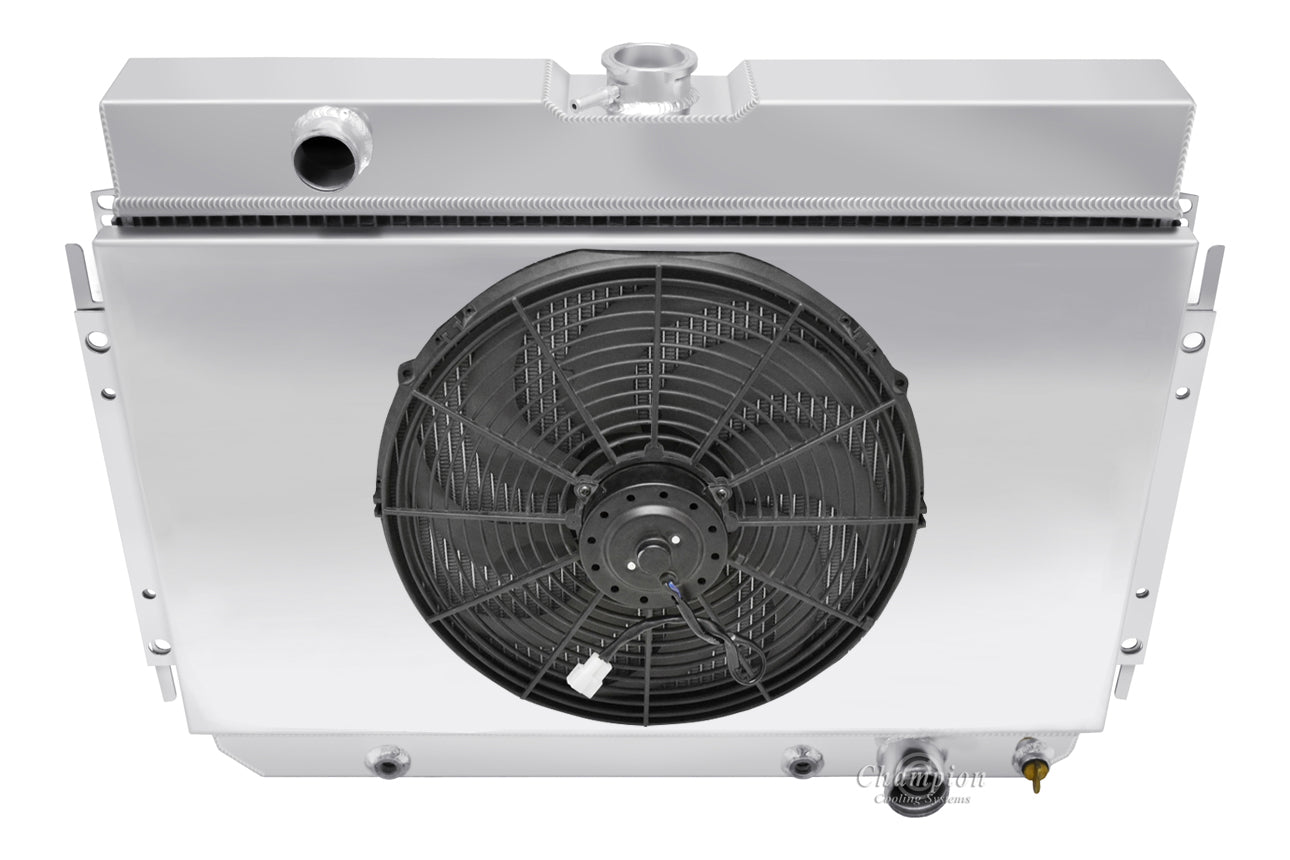 1964-1968 Impala 4-Row Radiator, Shroud, Fan Combo