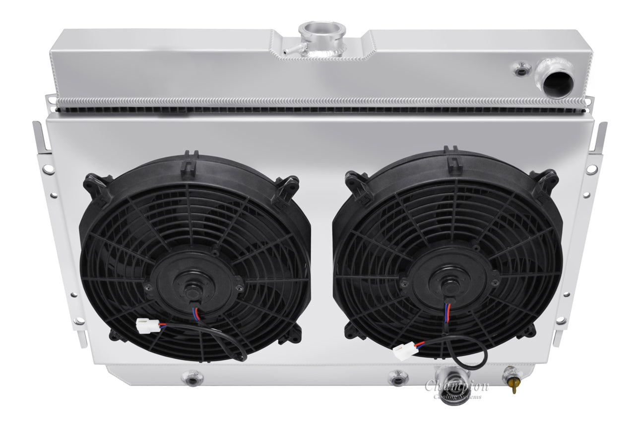1964-1968 Impala LS Swap 3-Row Radiator, Shroud, Dual Fan Combo