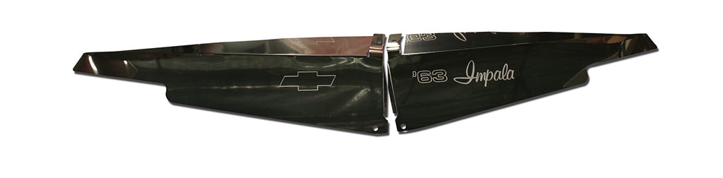 1963 Impala Anodized Show Panel with "63 Impala" Engraved