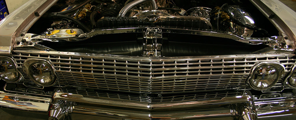 1963 Impala Radiator Support Show Panel - No Engraving - Radiator Filler Panel - Undercover Innovations Panels