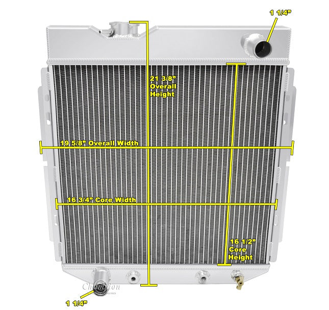 1960-1965 Ford Falcon 2-Row Radiator