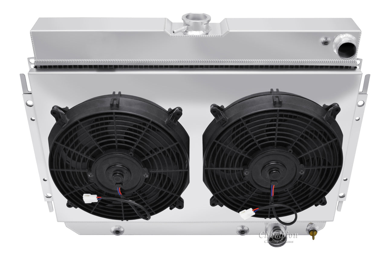 1964-1967 El Camino LS Swap 3-Row Radiator, Shroud, Dual Fan Combo