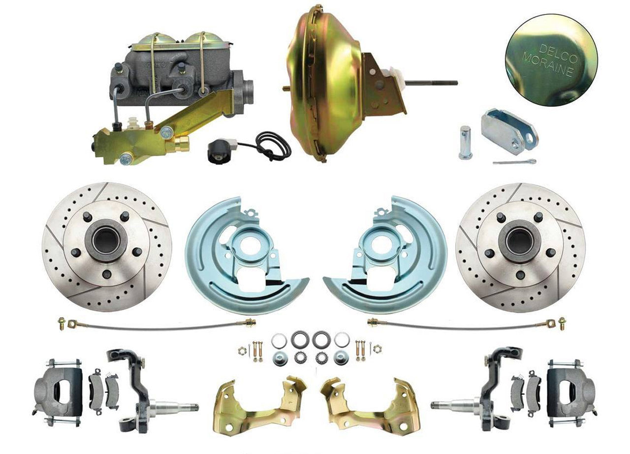 1964-1972 Chevy El Camino - Complete Power Drilled-Slotted Disc Brake Kit