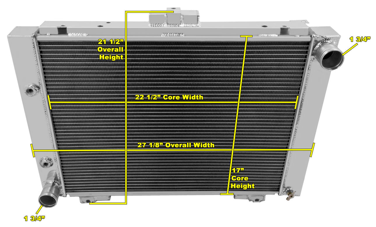 1964 Ford Galaxie 3-Row Radiator