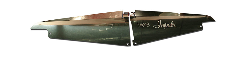 1964 Impala Anodized Show Panel with "64 Impala" Engraved
